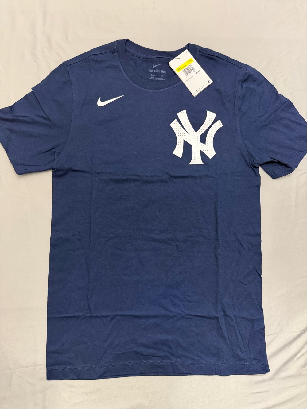 Nike Men’s Navy Short Sleeve T-Shirt with White NY Logo Soto #22